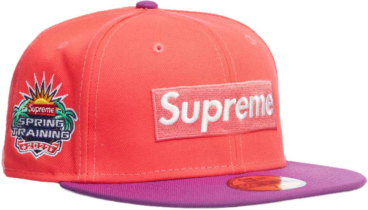 Supreme 2-Tone Box Logo New Era Coral