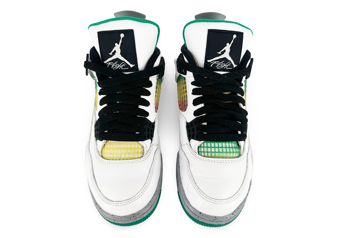 Jordan 4 Retro Lucid Green Rasta (Women's)