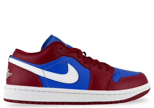 Jordan 1 Low Pomegranate Medium Blue (Women's)