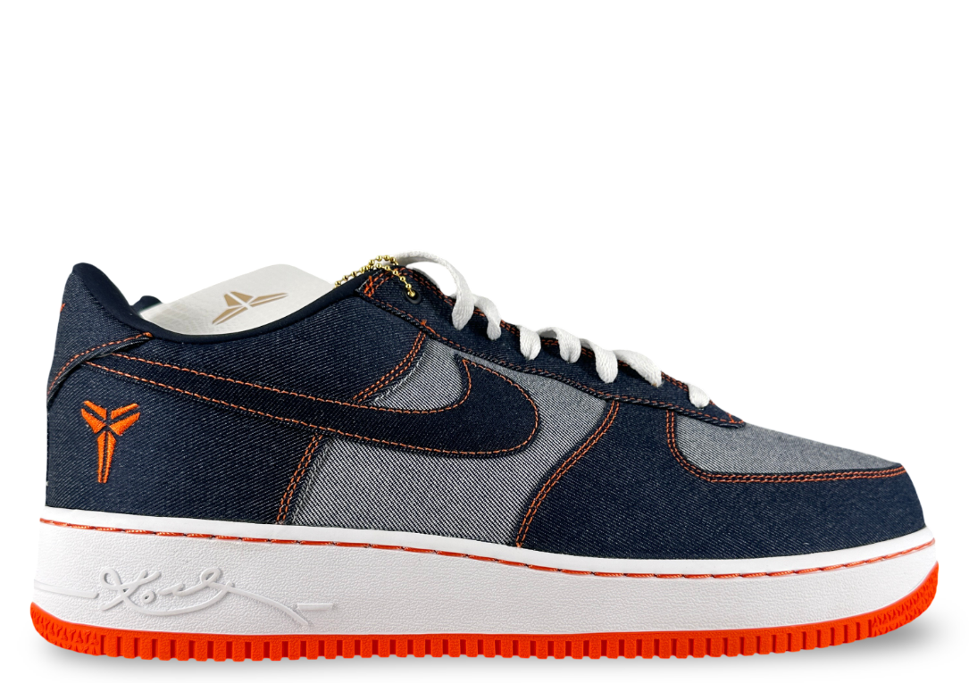 Nike Air Force 1 Low Protro Kobe Bryant Denim Obsidian Safety Orange