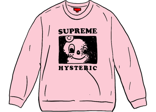 Supreme HYSTERIC GLAMOUR Crewneck Light Pink