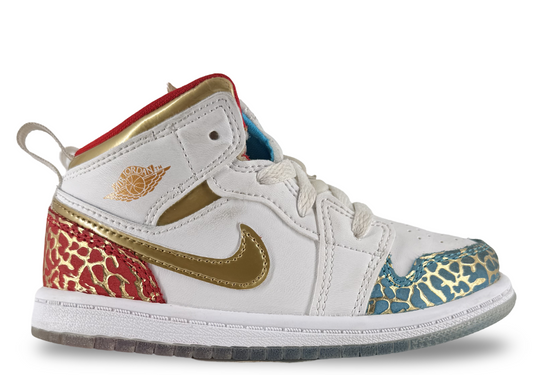 Jordan 1 Mid Sneaker School NC to Chi (TD)