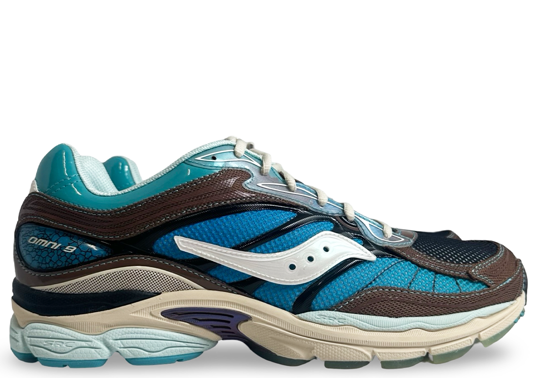 Saucony ProGrid Omni 9 Footpatrol Blue Brown