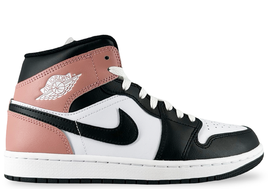 Jordan 1 Mid White Rust Pink Black