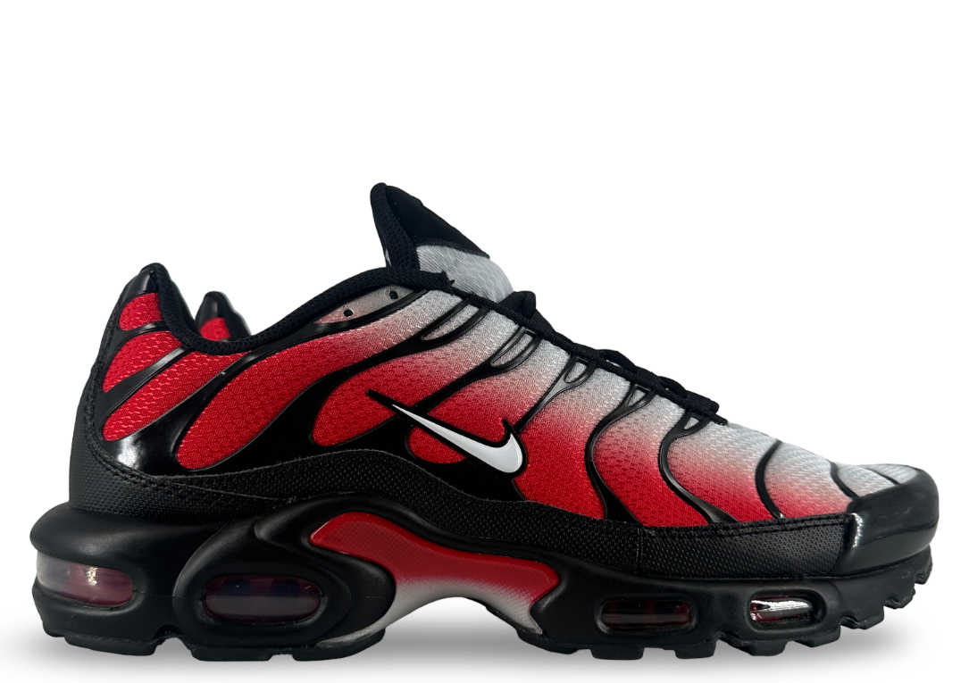 Nike Air Max Plus Pure Platinum University Red Black White