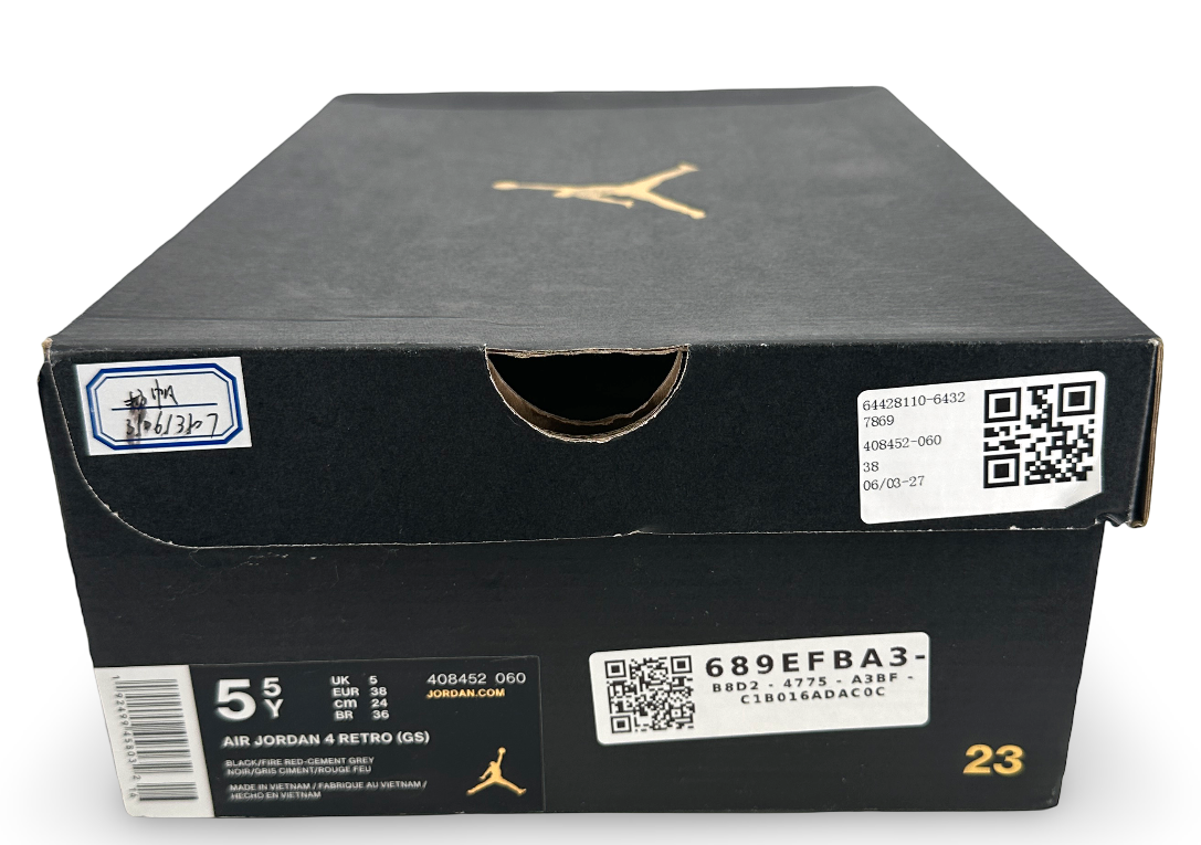 Jordan 4 Retro Bred (2019) (GS)