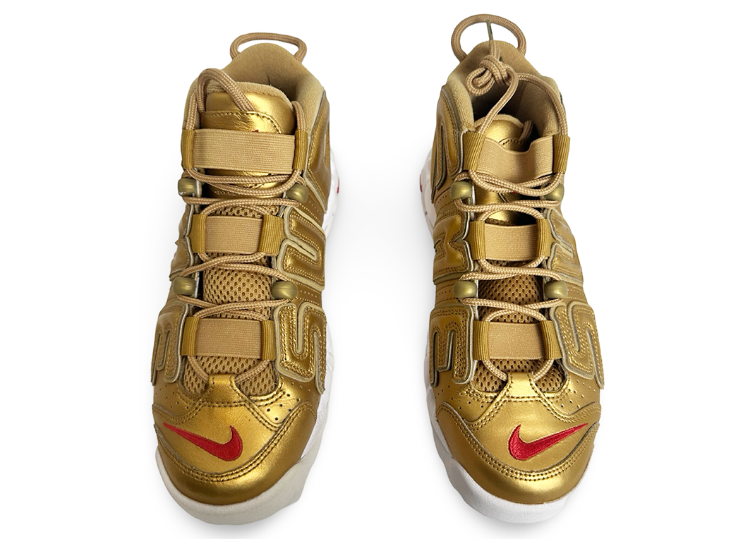 Nike Air More Uptempo Supreme Suptempo Gold