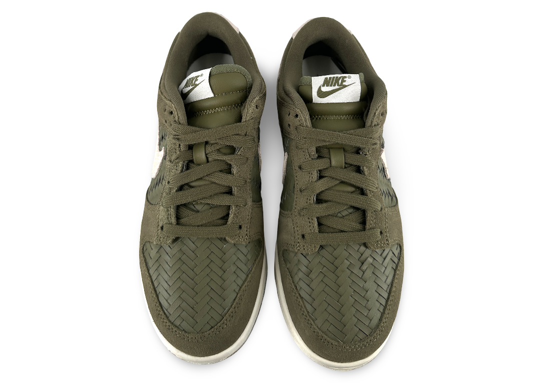 Nike Dunk Low Premium SE Woven Medium Olive Gum (Women's)