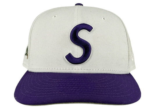 Supreme New Era Reaper S Logo 59Fifty Fitted Hat White