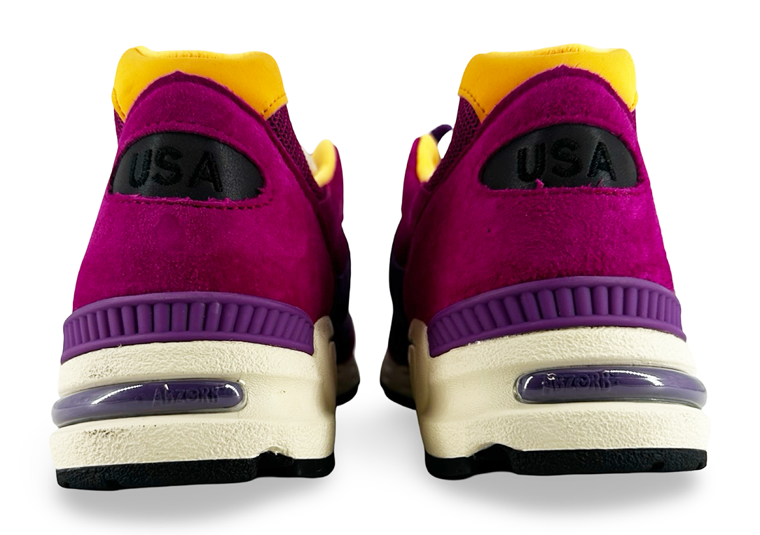 New Balance 990v2 MiUSA Teddy Santis Purple Yellow