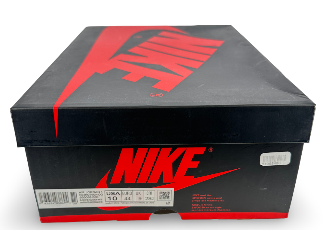 Jordan 1 Retro High Black Satin Gym Red