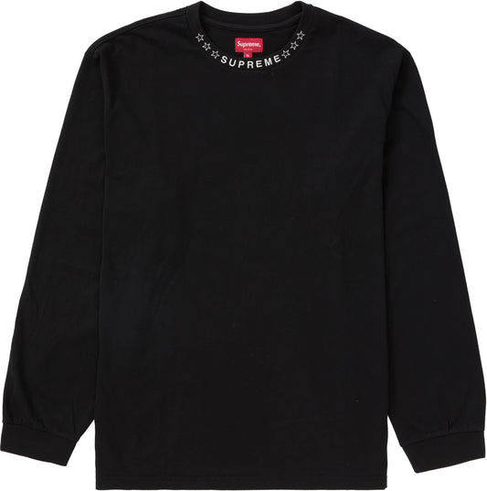 Supreme Stars Collar L/S Top Black