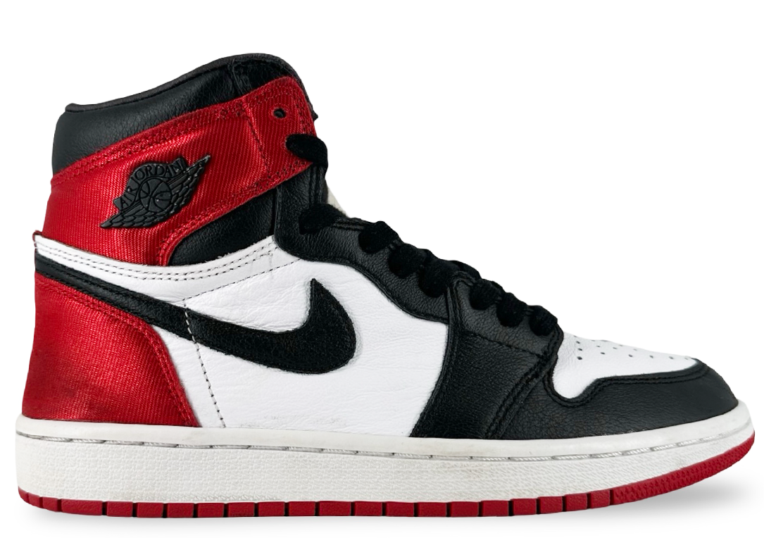 Jordan 1 Retro High Satin Black Toe (Women's)