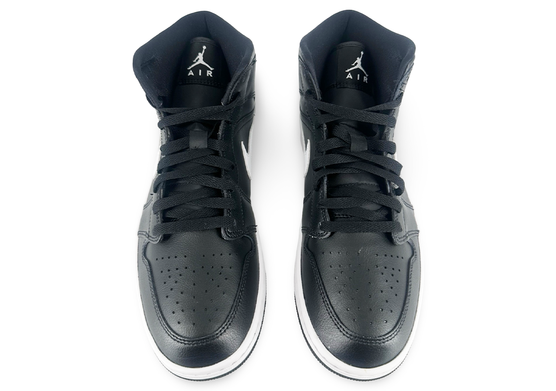 Jordan 1 Mid Black White (Womens)