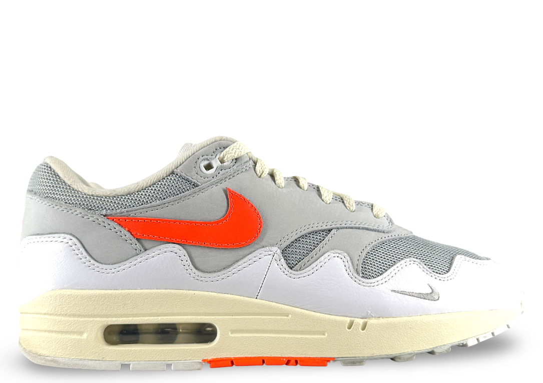 Nike Air Max 1 Patta Waves White Hyper Crimson (With Bracelet)