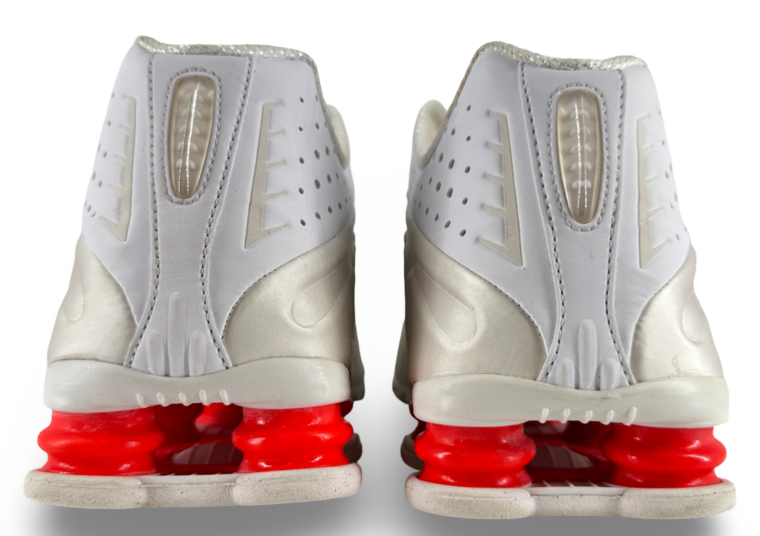 Nike Shox R4 White Phantom Picante Red (Women's)