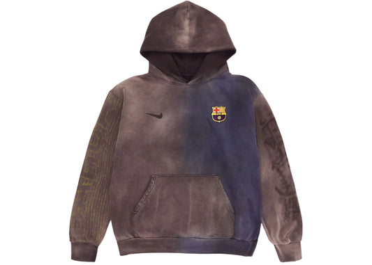 Travis Scott x Nike x FC Barcelona Split-Dye Crest Hoodie Multicolor