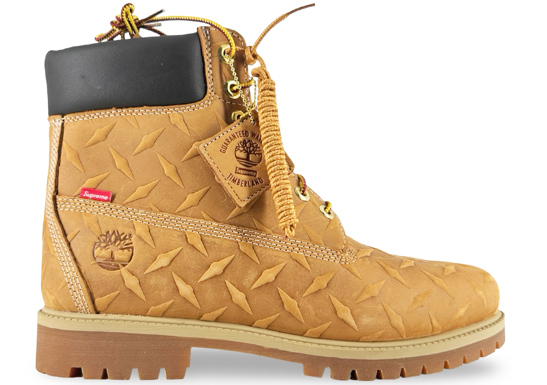 Timberland 6" Premium Waterproof Boot Supreme Diamond Plate Wheat