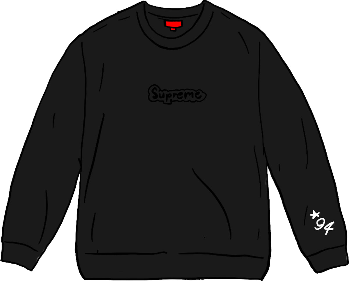 Supreme Gonz Logo Crewneck Black