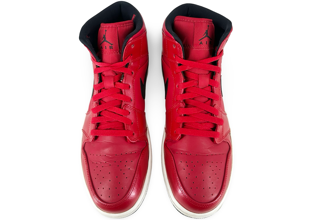 Jordan 1 Mid Gym Red Black Patent