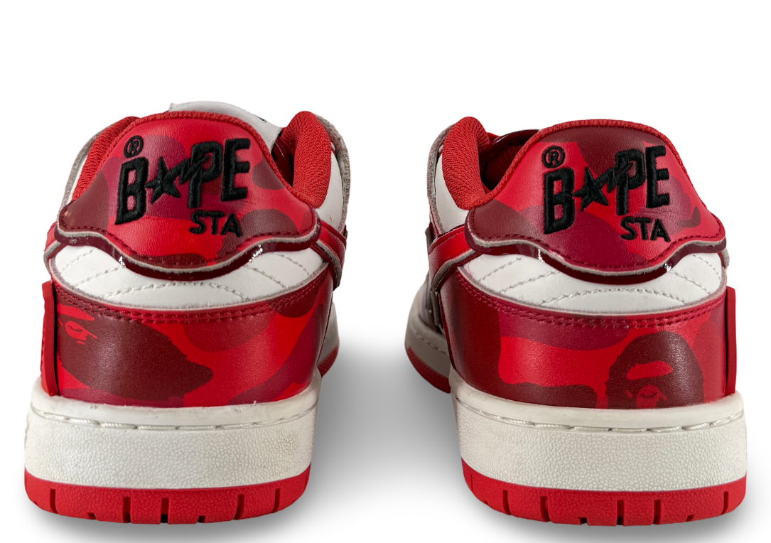 A Bathing Ape Bape SK8 Sta #1 M2 Red Camo