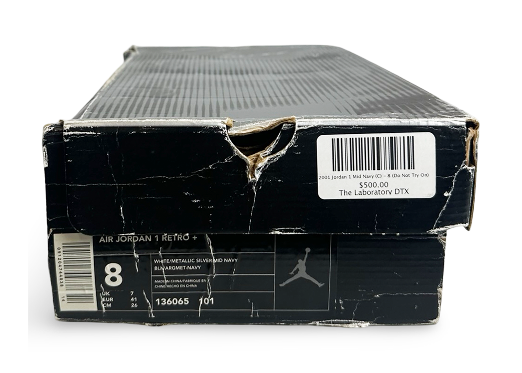 Jordan1 Retro Japan Navy (2001) 日本限定品 2001 Retro + Nike Air Jordan 1 Mid size 9 NAVY METALLIC