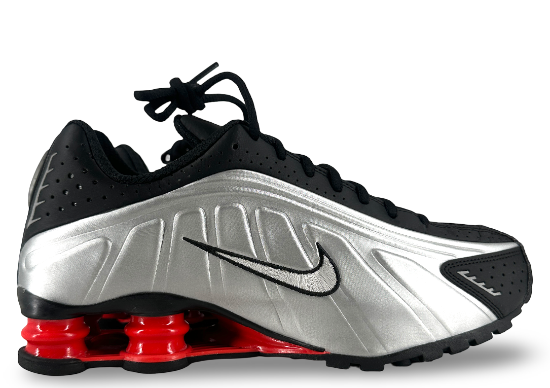 Nike Shox R4 Black Metallic Silver (2025) (Women's)