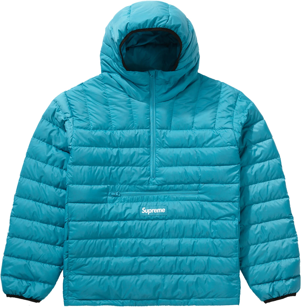 Supreme Micro Down Half Zip Hooded Pullover (FW21) Teal