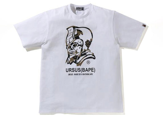 BAPE Ursus Camo Trademark Tee White