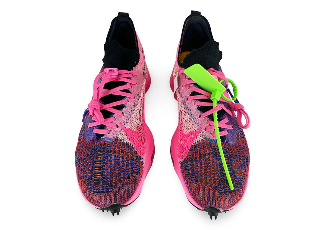Nike Air Zoom Tempo Next% Flyknit Off-White Racer Blue Pink Glow