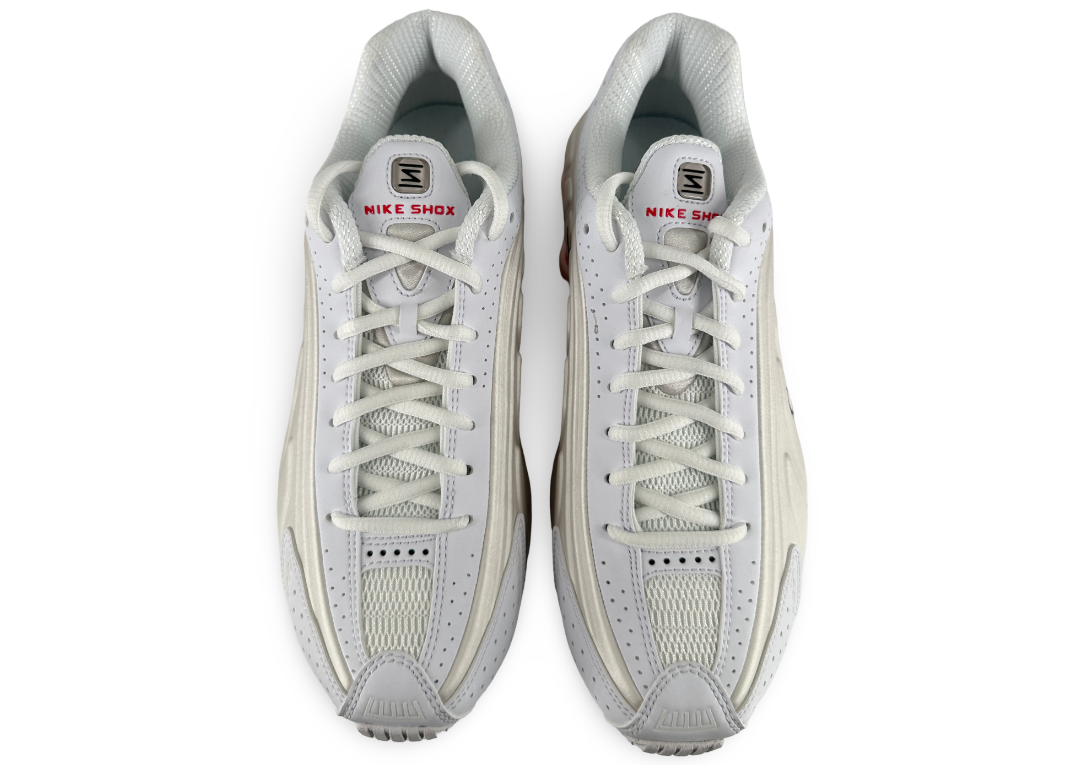 Nike Shox R4 White Phantom Picante Red (Women's)