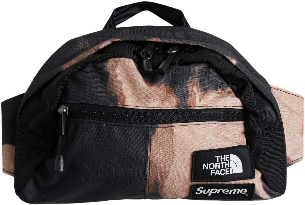 Supreme The North Face Bleached Denim Print Roo II Black