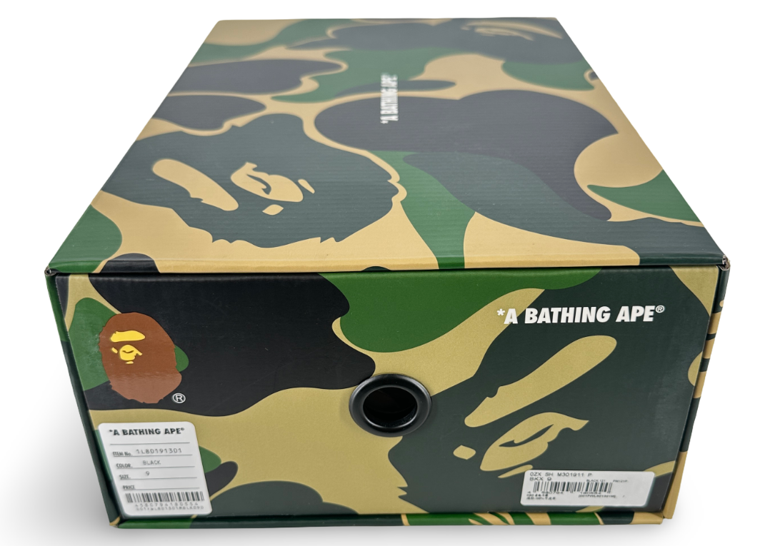 A Bathing Ape Bape Sta #1 Black White Patent Leather