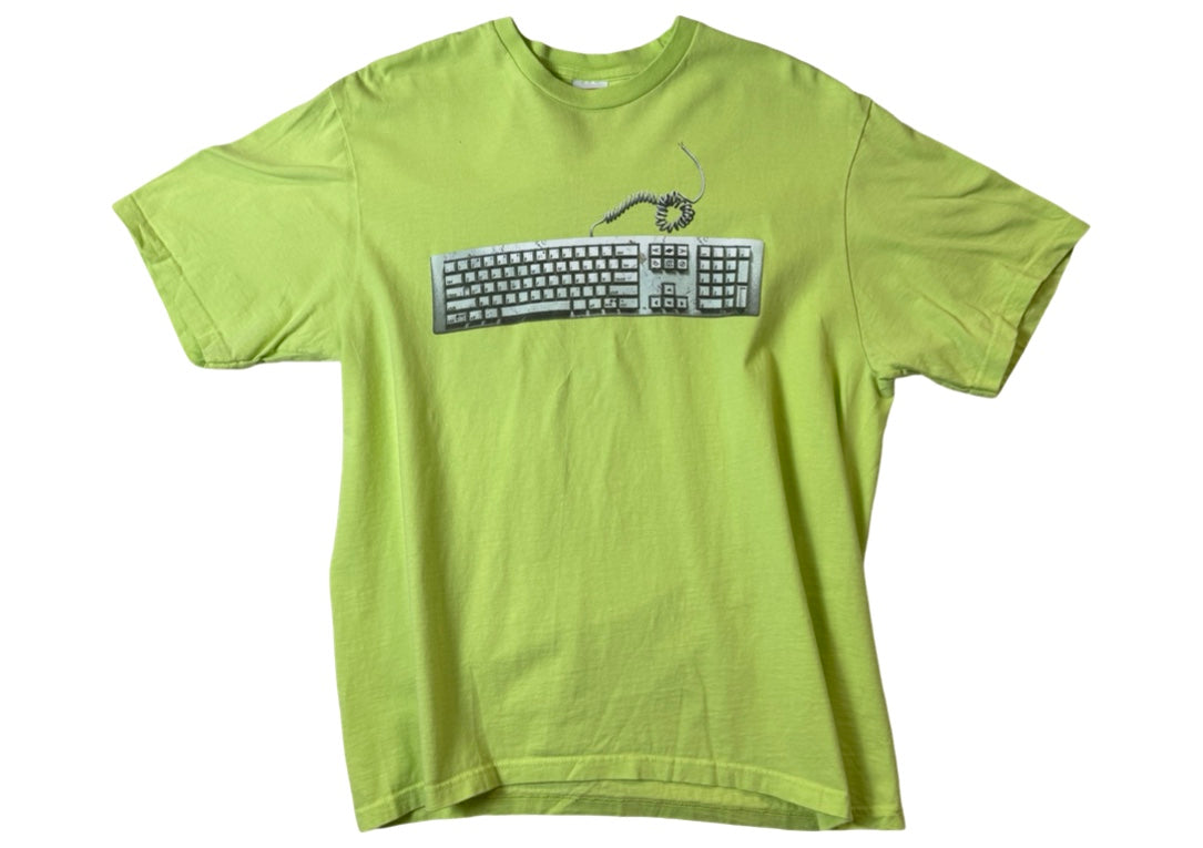 Supreme Keyboard Tee Neon Green