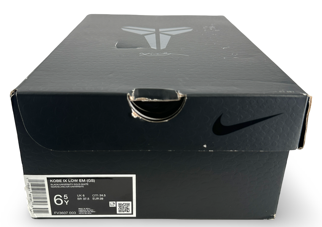 Nike Kobe 9 EM Low TB Black University Gold (GS)