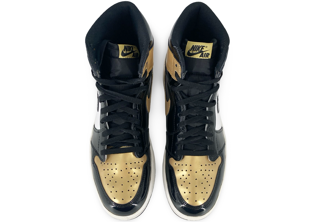Jordan 1 Retro High NRG Patent Gold Toe