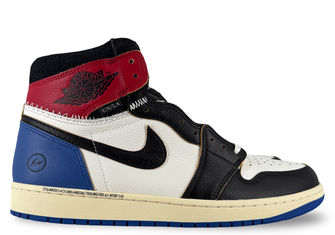 Jordan 1 Retro High OG SP Fragment x Union LA Varsity Red Sport Royal