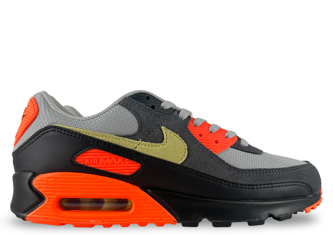 Nike Air Max 90 Light Smoke Grey Hyper Crimson Limelight