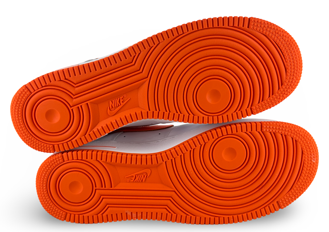 Nike Air Force 1 Low White Total Orange Neon Swoosh