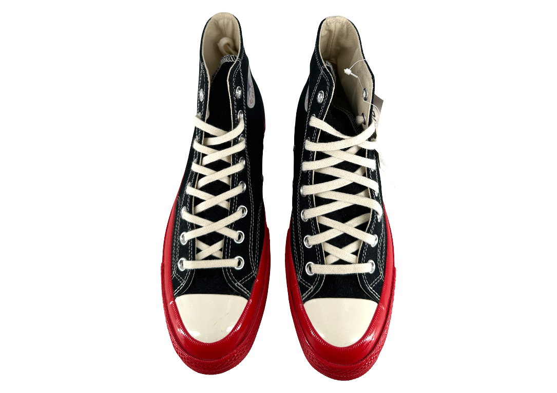 Converse Chuck Taylor All Star 70 Hi Comme des Garcons PLAY Black Red Midsole