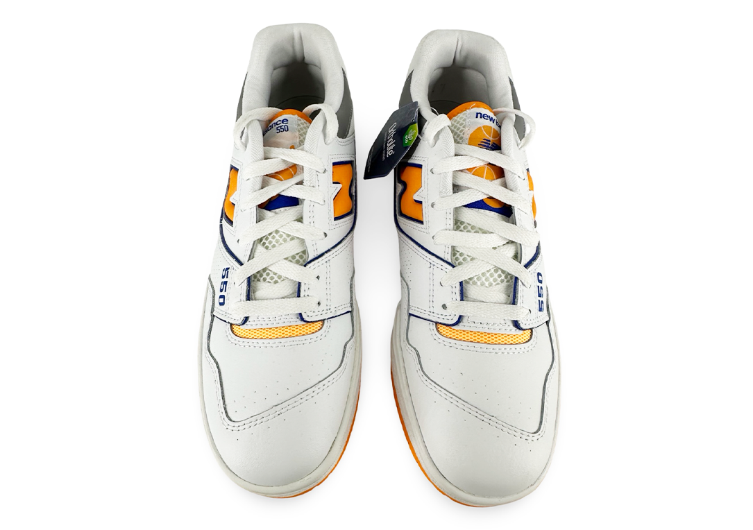 New Balance 550 White Vibrant Orange