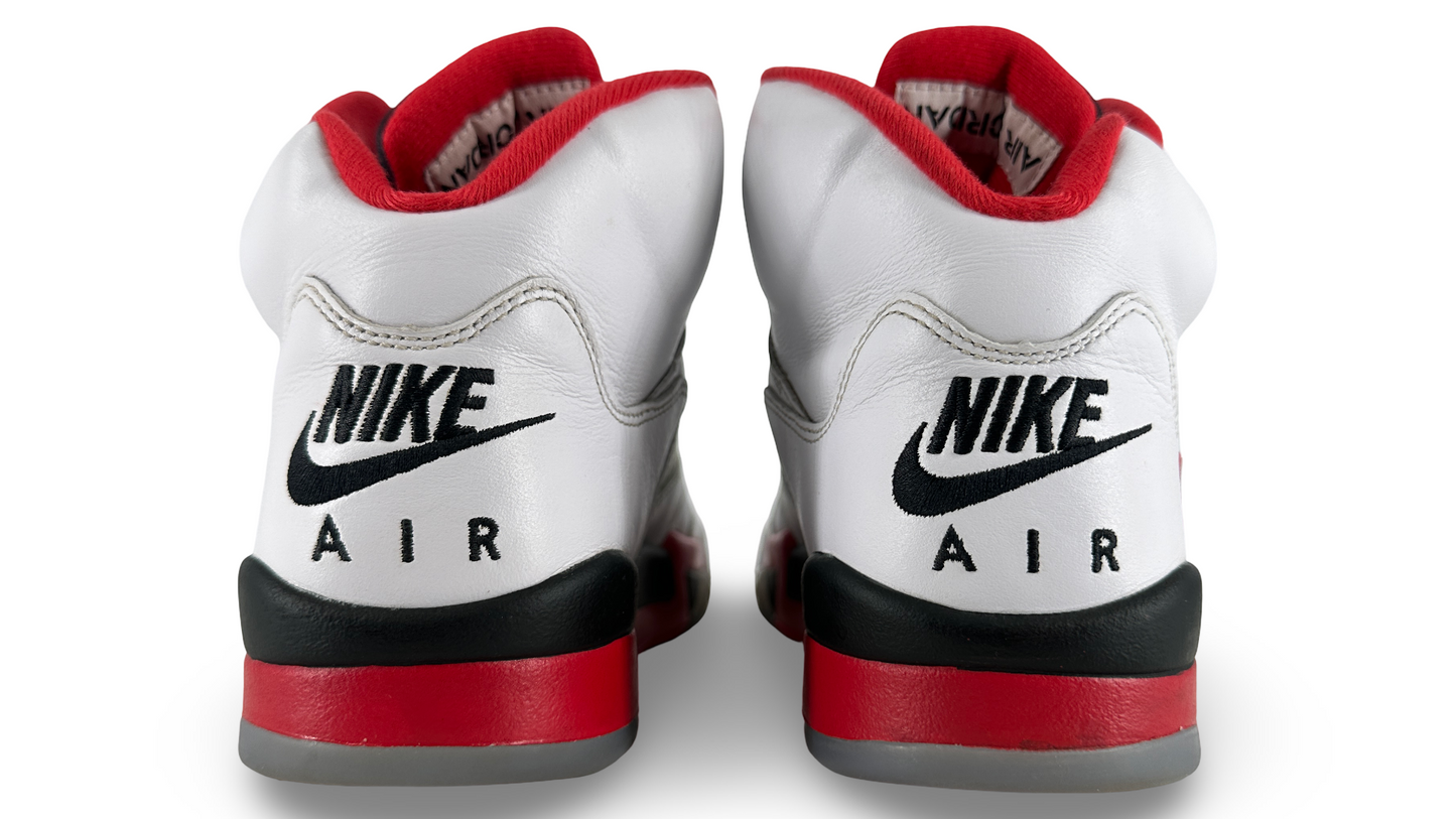 Jordan 5 Retro Fire Red Black Tongue (2025)