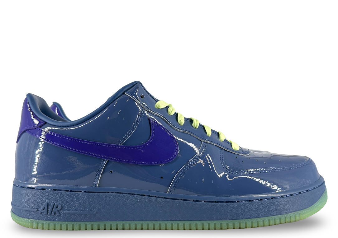 Nike Air Force 1 Low Patent Leather Mystic Navy Grape Ice
