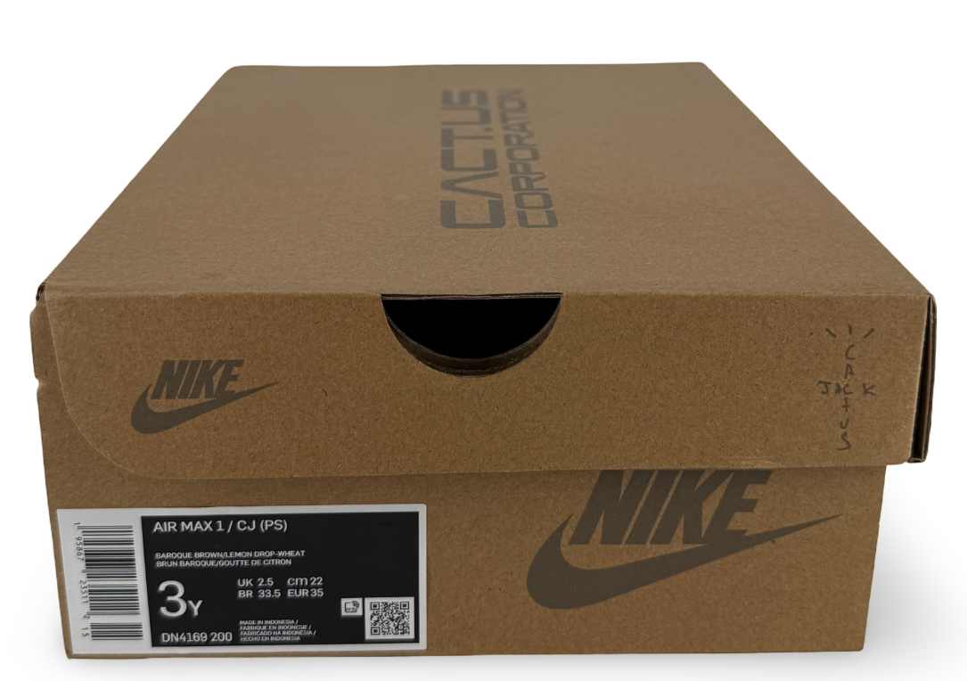 Nike Air Max 1 Travis Scott Cactus Jack Baroque Brown (PS)