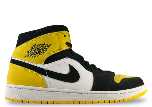 Jordan 1 Mid Yellow Toe Black