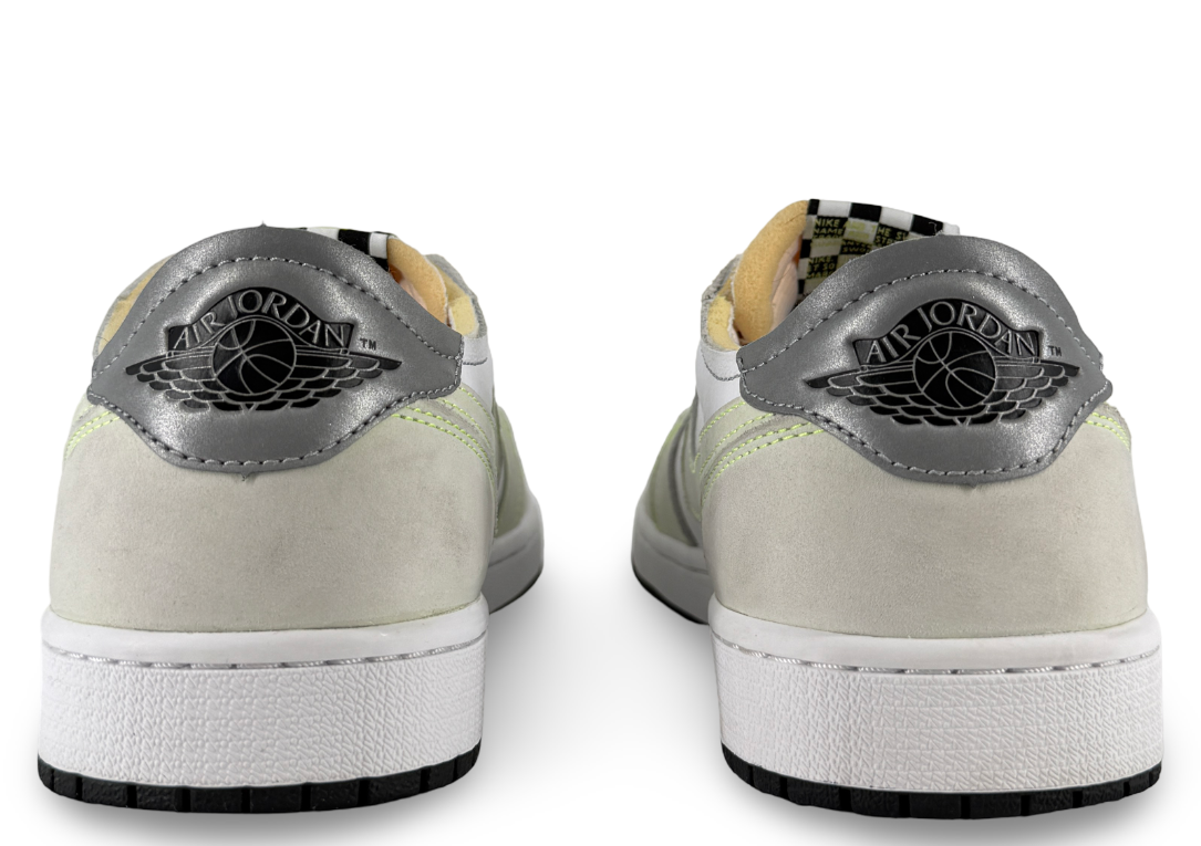 Jordan 1 Retro Low White Ghost Green Black