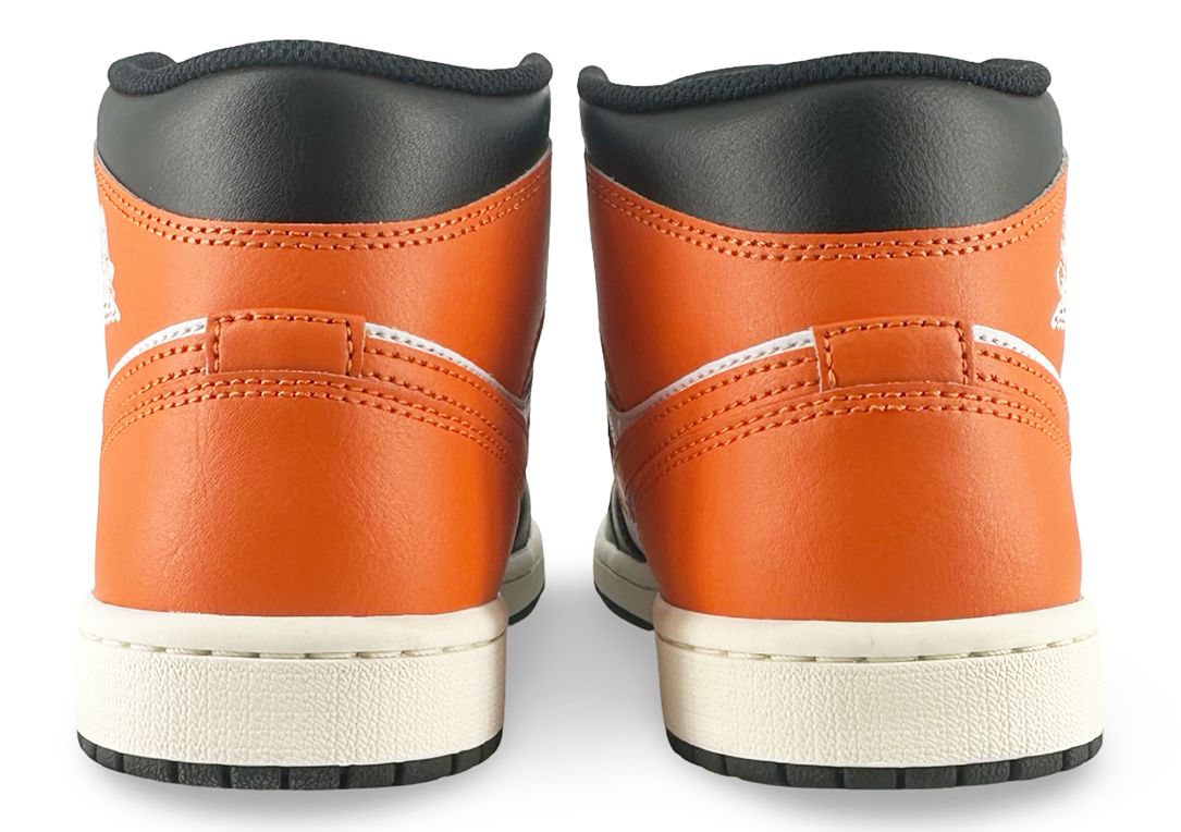 Jordan 1 Mid Black Toe Starfish