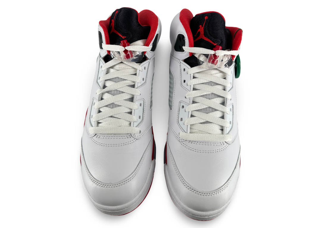 Jordan 5 Retro Fire Red Black Tongue (2025)