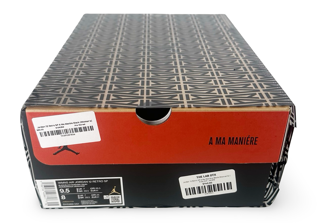 Jordan 12 Retro SP A Ma Maniére Black (Women's)