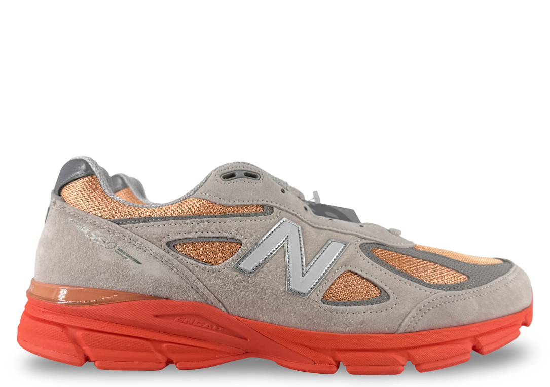 New Balance 990v4 MiUSA Moonbeam Tangerine Heat